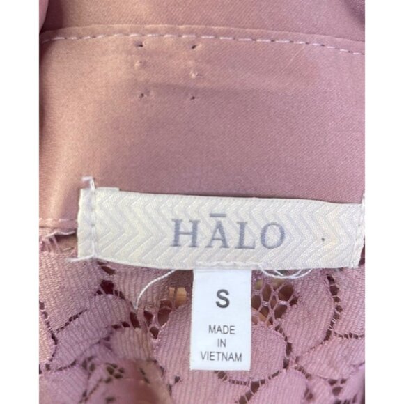 Halo Button Down Lace Blouse Small Dusty Pink Lace - Picture 5 of 8
